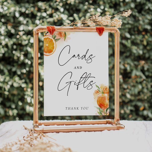 Kaarten en geschenken teken Aperol Spritz Vrijgeze Poster