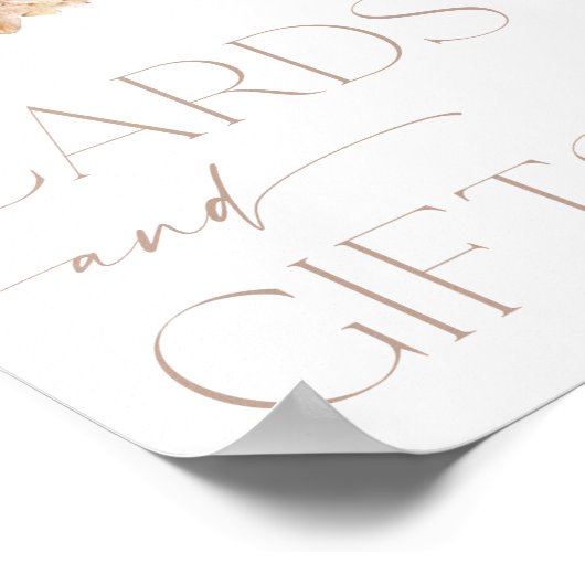 Kaarten en geschenken teken Boho herfst Herfstbloe Poster (Hoek)