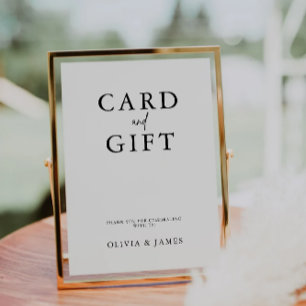 Kaarten en geschenken teken, minimalistische bruil