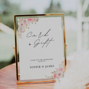 Kaarten en geschenken teken, Roos bruiloft signale