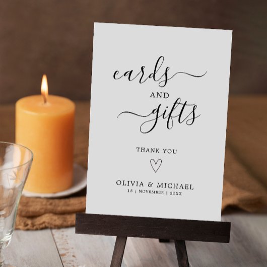 Kaarten en geschenken tekenen Sjabloon, minimalist