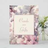 Kaarten en Geschenken Trouwbord, Elegante Bloemen (Staand voorkant)