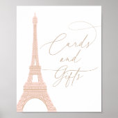 Kaarten en geschenken van het Paris Eiffel Tower B Poster (Voorkant)