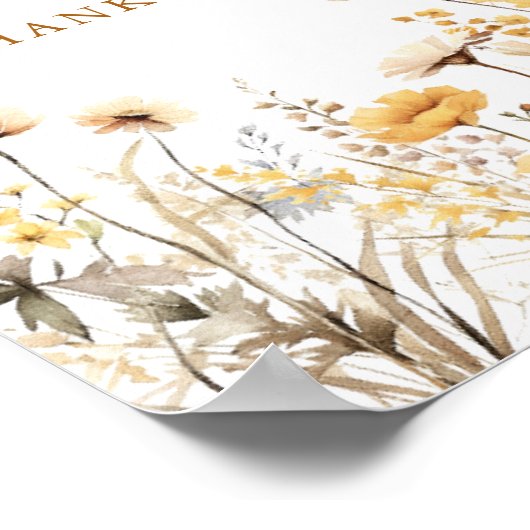 Kaarten en geschenken Vrijgezellenfeest Dank u Poster (Hoek)