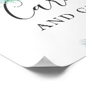 Kaarten en geschenken. Waterverf munt voor volgend Poster (Hoek)