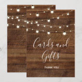 Kaarten en geschenken Wedding Bar Sign. (Voorkant / Achterkant)