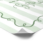 Kaarten en geschenken Whimsical Sage groene Hand g Poster (Hoek)