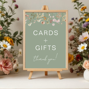 Kaarten en geschenken Wildflower Sage Green Baby s Foto Afdruk