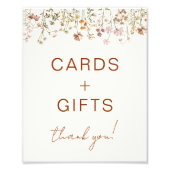 Kaarten en geschenken Wildflower Terracotta Baby s Foto Afdruk (Voorkant)