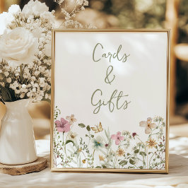 Kaarten en geschenken Wildflower Vrijgezellenfeest Poster