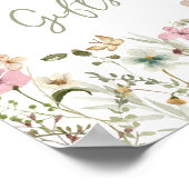 Kaarten en geschenken Wildflower Vrijgezellenfeest Poster (Hoek)