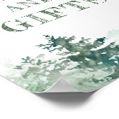 Kaarten en geschenken Winter Wonderland baby showe Poster (Hoek)