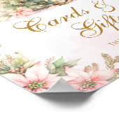 Kaarten en geschenken winterkerstboom baby shower poster (Hoek)