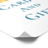 Kaarten en geschenken zon-thema Baby shower teken Poster (Hoek)