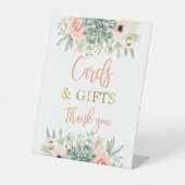 Kaarten en giften reclamebord met voetstuk (Voorkant)