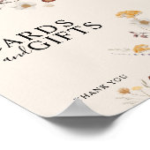 Kaarten en Gifts Boho Wildflower Wedding Sign Poster (Hoek)