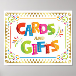 KAARTEN en GIFTS Fiesta Party Sign Print