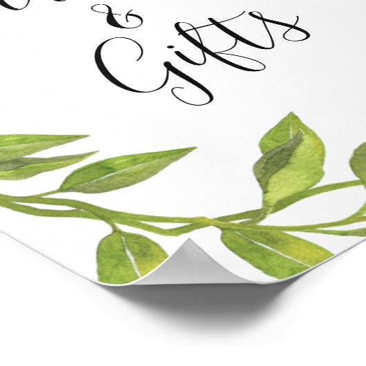 Kaarten en Gifts Lemons Blossom en Greenery Poster (Hoek)
