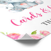 Kaarten en Gifts Little Peanut Elephant Girl Pink Poster (Hoek)
