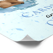 Kaarten en Gifts Moon Little Bambi Blue Clouds Dus Poster (Hoek)