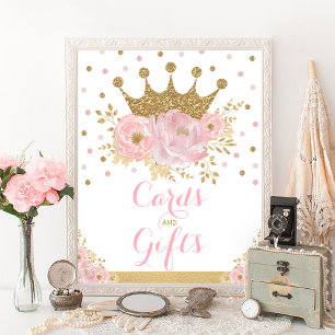Kaarten en Gifts Princess Baby Girl Birthday Party Poster