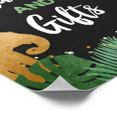 Kaarten en Gifts Safari Animals Gold Birthday Part Poster (Hoek)