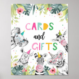 Kaarten- en Gifts Safari Party Animals Poster
