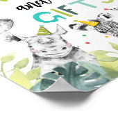 Kaarten- en Gifts Safari Party Animals Poster (Hoek)