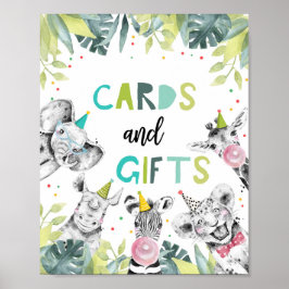 Kaarten- en Gifts Safari Party Animals Poster