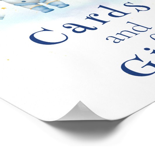 Kaarten en Gifts Space Astronaut Boy-raketten Poster (Hoek)