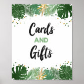 Kaarten en Gifts Tropical Safari Boy Birthday Sign Poster (Voorkant)