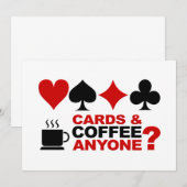 Kaarten en koffie-uitnodiging (Voorkant / Achterkant)