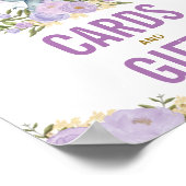 Kaarten en Oerwouden Elephant Paars Gold Elephant Poster (Hoek)