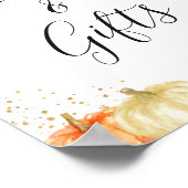 Kaarten en rotsherfst bladerbladeren poster (Hoek)