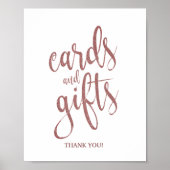 Kaarten en Rozen Glitter Weddenschap Poster (Voorkant)