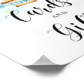 Kaarten en schenkingen Baby showers heteluchtballo Poster (Hoek)