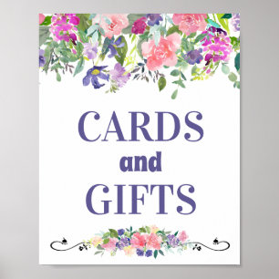 Kaarten en Waterverf van Gifts Roze en Floral Poster