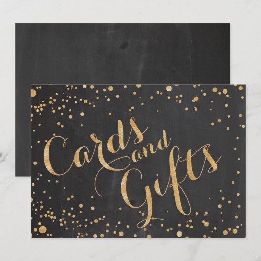 Kaarten en weddenschappen met cadeaus, (Voorkant / Achterkant)