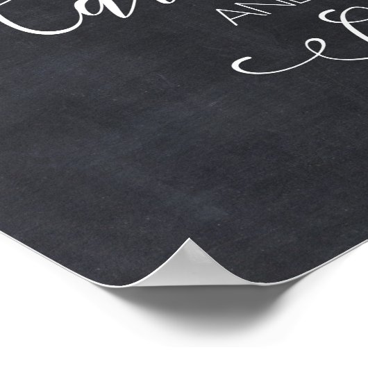 Kaarten en weddenschappen op karton poster (Hoek)