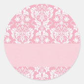  Kaarten  geïnspireerde Damasgrens Ronde Sticker (Voorkant)