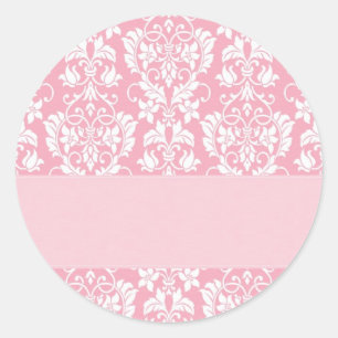 Kaarten geïnspireerde Damasgrens Ronde Sticker