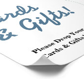 Kaarten & Geschenken Ballon Olifant Baby shower TE Poster (Hoek)