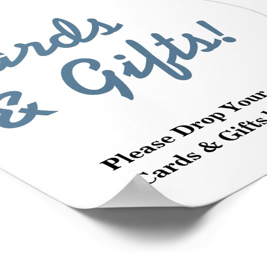 Kaarten & Geschenken Ballon Olifant Baby shower TE Poster (Hoek)