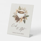 Kaarten & Geschenken Bloemliefde is Brouwen Vrijge Reclamebord Met Voetstuk (Voorkant)