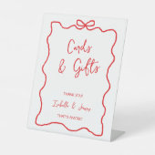 Kaarten & Geschenken Boog Hand getrokken Wavy Kopp Reclamebord Met Voetstuk (Voorkant)