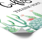 Kaarten & Geschenken Cactus Fiesta Feestbord Poster (Hoek)