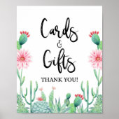 Kaarten & Geschenken Cactus Fiesta Feestbord Poster (Voorkant)