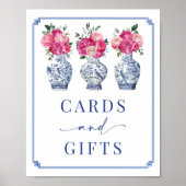 Kaarten & Geschenken Chinoiserie Vrijgezellenfeest Poster (Voorkant)