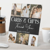 Kaarten & geschenken dank u 6 foto's collage bruil reclamebord met voetstuk (Insitu)