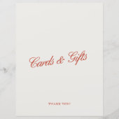 Kaarten & Geschenken Elegant Rood & Ivoor Trouwbor (Voorkant)